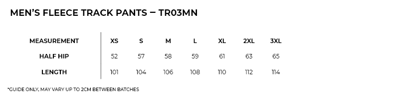 tr03mn sizeguide