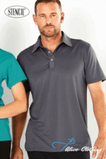 Stencil 1058 Silvertech Mens S S Polo