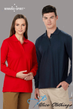 Winning Spirit PS12 Traditional LS Polo Unisex