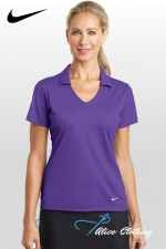 637165 Nike Ladies Dri FIT Vertical Mesh Polo