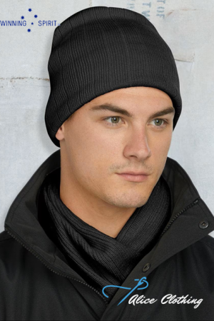 CH64 Cable Knit Beanie With Fleece Head Band
