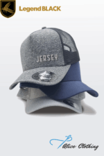 Legend Black 7004 Jersey Cap