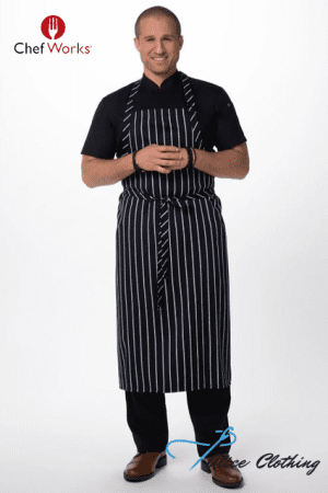 A111 Chef Works Large Bib Apron No Pocket