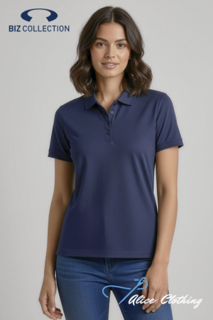 Biz Collection Womens Aero Short Sleeve Polo - P815LS
