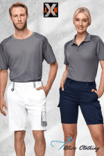 WP04 AIW UNISEX UTILITY STRETCH CARGO WORK SHORTS