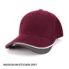 Maroon/White/Dark Grey