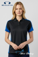 Biz Collection Womens Talon Short Sleeve Polo - P401LS