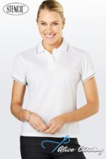 Stencil® 1110D Lightweight Cool Dry Ladies Short Sleeve Polo