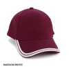 Maroon/White