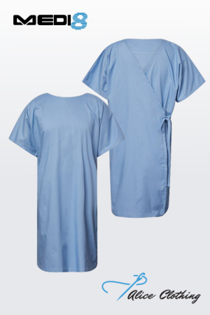 M81807 Medi8 Patient Gown with Front Opening