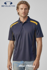 Biz Collection Mens United Short Sleeve Polo - P244MS