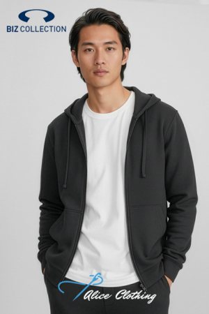 Biz Collection Mens Crew Zip Hoodie - SW762M
