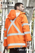 ZJ616 - Mens Hi Vis X Back 4 In 1 Waterproof Jacket