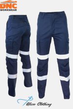 DNC 3372 SlimFlex Cushioned Knee Pads Bio-Motion Segment Taped Cargo pants
