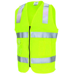 DNC D/N Side Panel Safety Vest with Generic R/Tape - 3507