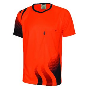 DNC HiVis Wave Sublimated Tee - 3562