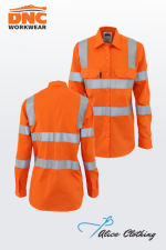 DNC 3544 Ladies HiVis 3 way Vented VIC Rail Shirt 155g
