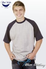 T31 Blue Whale Two Tone Raglan Sleeve Tee