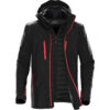 Black/Bright Red
