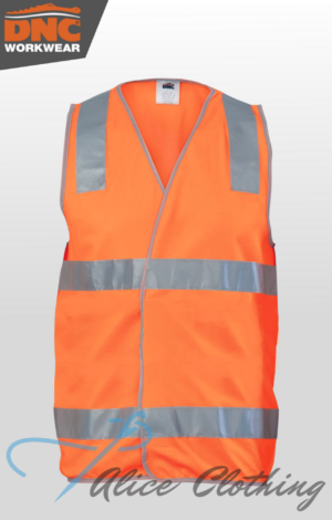 DNC D/N Side Panel Safety Vest with Generic R/Tape - 3507