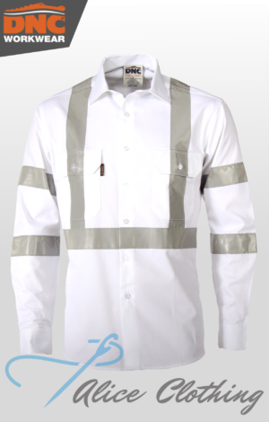 DNC RTA Night Worker White Shirt with CSR R/Tape - 3537