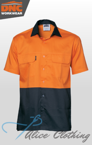 DNC HiVis Three Way Cool-Breeze Cotton S/S Shirt  - 3937