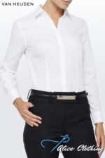 AWL81U VH Womens Classic Fit Shirt Mini Herringbone Easy Care