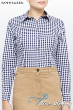 AWLB504 VH Womens Contemporary Fit Cotton Check