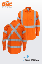 DNC 3545 HiVis 3 way Vented NSW Rail shirt 155g