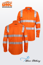 DNC 3643 HiVis Segment Taped VIC Rail Shirt 155g