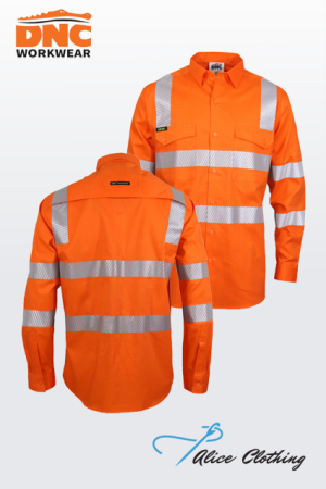 DNC 3643 HiVis Segment Taped VIC Rail Shirt 155g