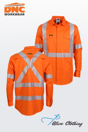 DNC 3646 HiVis Segment Taped NSW Rail Shirt 155g