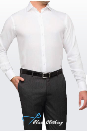 David Marcs Euro Tailored Fit Herringbone Easy Care MSLT12