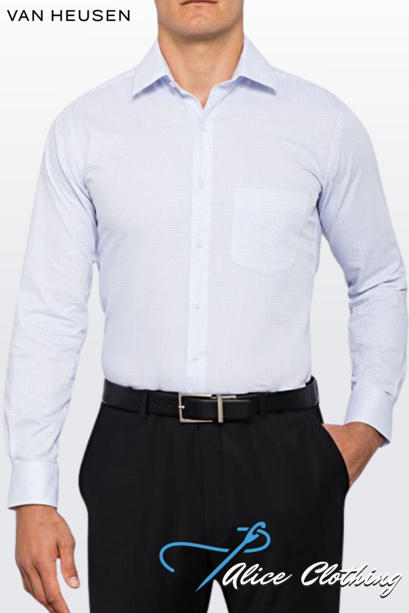 E155 VH Mens Euro Tailored Fit Check Shirt