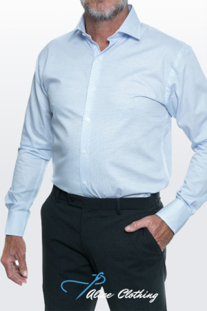 MSLT14 MENS LONG SLEEVE TAILORED FIT CHECK