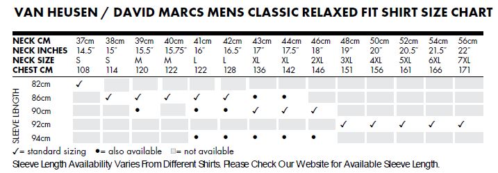 VH DM Mens Classic Relaxed Fit size