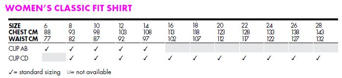 VH DM Womens Classic Relaxed Fit size