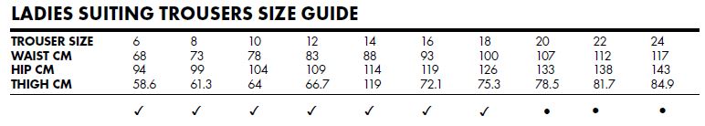 VH DM womens trousers size