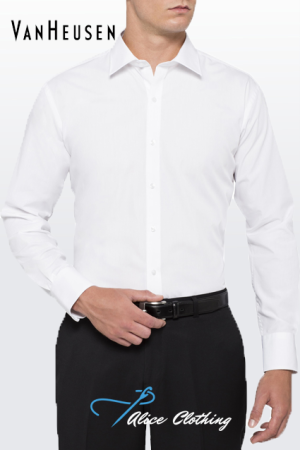 Van Heusen Euro Tailored Fit Shirt Poplin Easy Care E101