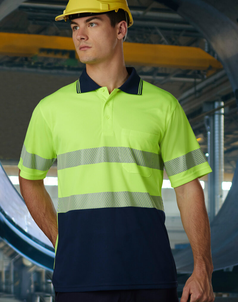 AIW Unisex CoolDry® Segmented S/S Polo | SW85