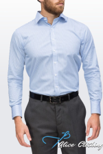 David Marcs Mens Euro Fit Shirt Stripe Easy Care MSLT15