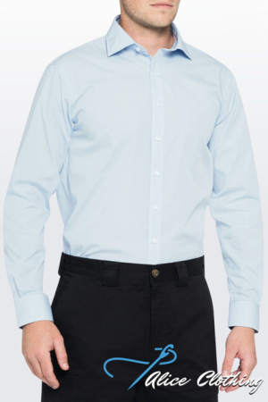 David Marcs Mens Tailored Fit Shirt Check Easy Care MSLT20