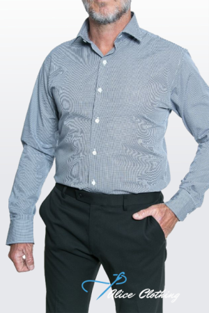 MSLT16 David Marcs Mens Tailored fit Check Shirt