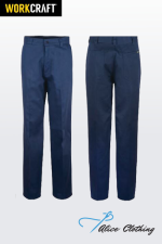 WP3038 FLAT FRONT COTTON DRILL TROUSER