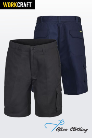 WP3046 Workcraft Cotton Drill Cargo Short 310g