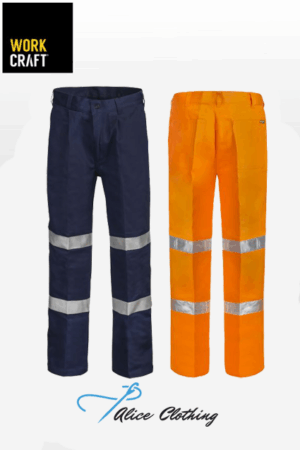 WP4006 Reflective Single Pleat Cotton Drill Trouser