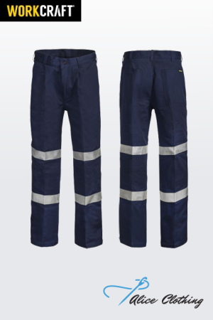 WP4006 Taped Single Pleat Cotton Drill Trouser