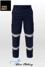 WP4015 Midweight Cotton Drill Reflective Cargo Pant