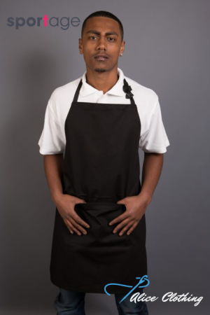 5001 Sportage Full Bib with Pocket Black