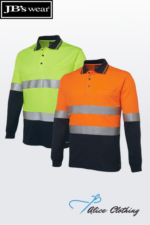 6HVSL JB's HiVis L/S (D+N) Traditional Polo